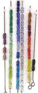 (image for) BUMPY and SHAPED Lampwork glass beads