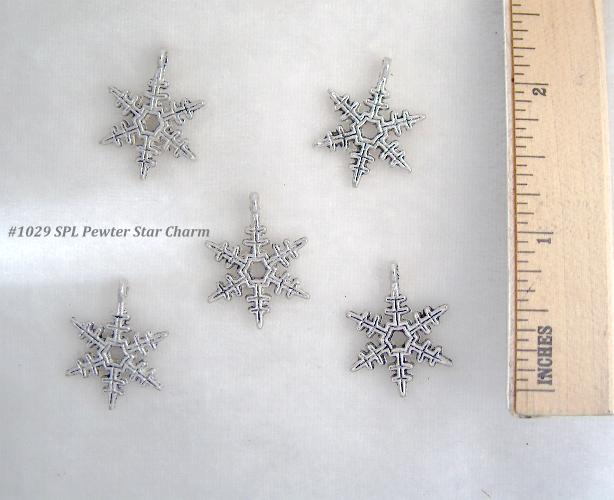 (image for) Star Charm Silver plated Pewter Drop