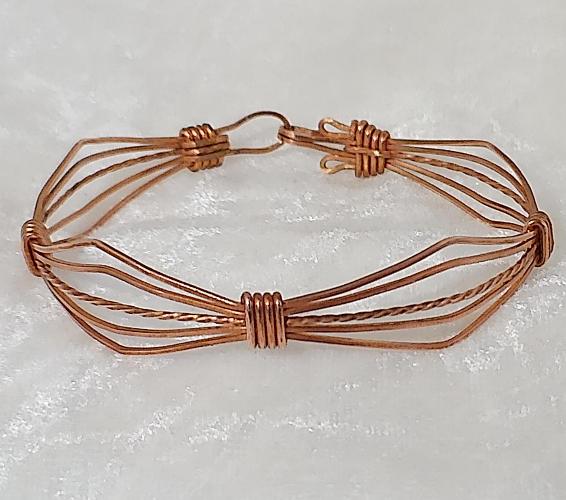 (image for) Copper Cuff Bracelet Wire Jewelry