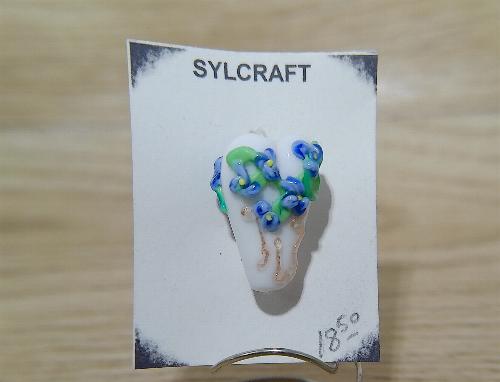 (image for) Weart Heart Handmade lampwork glass HEART bead