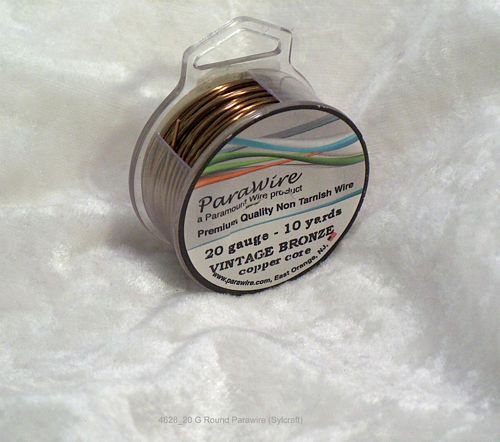 (image for) Vintage Bronze Round Wire 20 Gauge Parawire