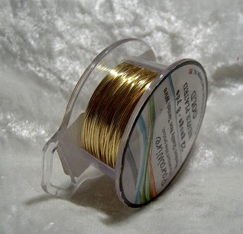 (image for) Gold Plated Round Wire 22 Gauge Parawire