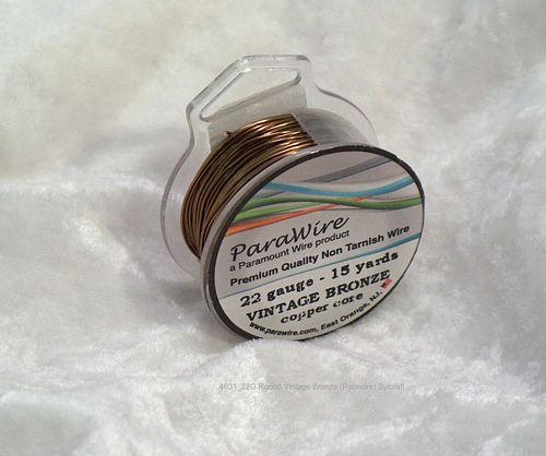 (image for) Vintage Bronze Round Wire 22 Gauge Parawire