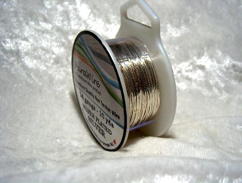 (image for) Silver Plated Round Wire 24 Gauge