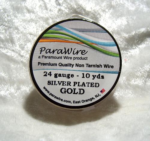 (image for) Gold Plated Round Wire 24 Gauge Parawire