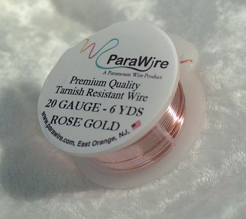 (image for) ROSE Gold Plated Round Wire 20 Gauge Parawire