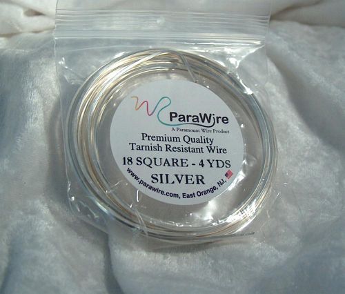 (image for) 18 Gauge Silver SQUARE Wire