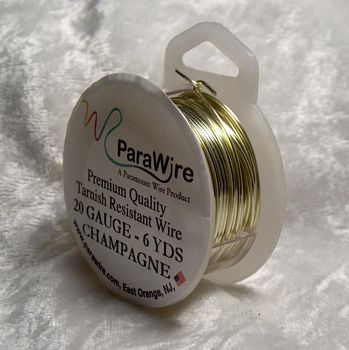 (image for) Champagne Gold Round Wire 20 Gauge Parawire