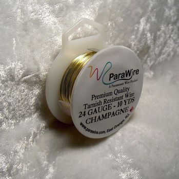 (image for) Champagne Gold Round Wire 24 Gauge Parawire