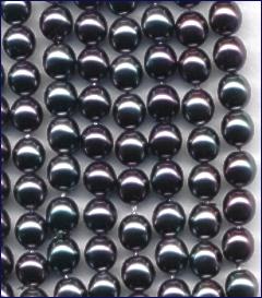 (image for) 6mm Tahiti Peacock Glass Pearls