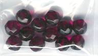 (image for) 8mm Fuchsia Czech faceted Firepolish Glass Beads 